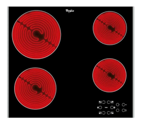 Anafe eléctrico Whirlpool Ispirazione AKT8090 negro 220